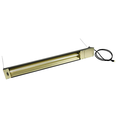  TPI OCH Series 3000W Outdoor/Indoor Rated Quartz Electric Infrared Heater with Cordset, 208 Volts - Brown - OCH-57-208VCE