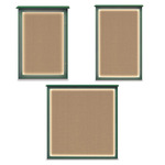 Titan Tools Illuminated Single Door Outdoor Recycled Bulletin Boards, Buff Cork, Woodland Green Frame - (3 Sizes Available) ET18323