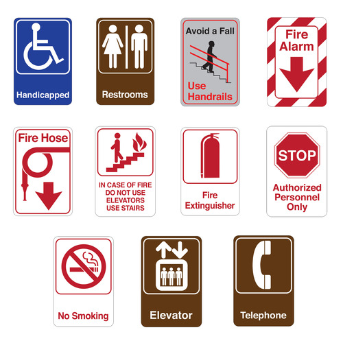  Titan Tools 9&quot; x 6&quot; Facility Signs - (11 Options Available)
