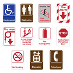 Titan Tools 9" x 6" Facility Signs - (11 Options Available) ET18337