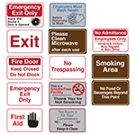 Titan Tools 6" x 9" Facility Signs - (13 Options Available) ET18339