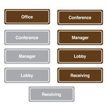 Titan Tools 9" x 3" Single Sided Wall Mount Facility Signs, Office and Facility Signs - (9 Available Options) ET18340
