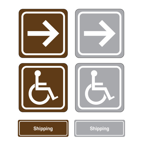  Titan Tools Single Sided Wall Mount Facility Signs, Signage with Graphics - (6 Options Available)