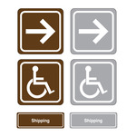 Titan Tools Single Sided Wall Mount Facility Signs, Signage with Graphics - (6 Options Available) ET18346