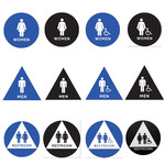 Titan Tools 12" Restroom Facility Signs - (12 Options Available) ET18347