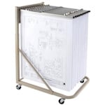 Titan Tools Bundle - Premium Rolling Blueprint Stand with a Dozen 24" Clamps TTD2851 ET18825