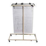 Titan Tools Bundle - Premium Mobile Plan Center Blueprint Stand with a Dozen 30" Clamps TTD2861 ET18865