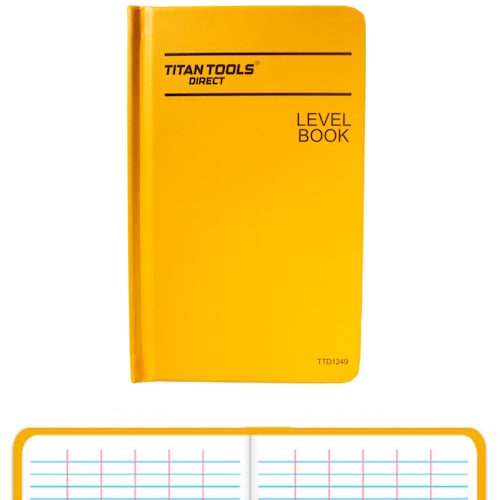 Titan Tools Level Book 7" x 4", 6 Vertical Columns &amp; 6 Vertical Columns - TTD1249