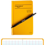 Titan Tools Level Book 7" x 4", 6 Columns with Heavy-Duty All-Metal 0.7mm Pencil - TTD1249-PENCIL ET19262