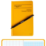 Titan Tools Mining Transit Book 8" x 4", 6 Columns, 8×8 Grid with Heavy-Duty All-Metal 0.7mm Pencil - TTD1253-PENCIL ET19264