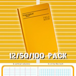 Titan Tools Field Book Bundle 8" x 4", 6 Vertical Columns & 4x4 per Inch Grid - (3 Options Available) ET19617
