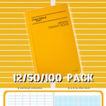 Titan Tools Mining Transit Book Bundle 8" x 4", 6 Vertical Columns & 8x8 per Inch Grid - (3 Options Available) ET19618