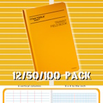 Titan Tools Transit Field Book Bundle 8" x 4" Book, 6 Vertical Columns & 8×4 per Inch Grid - (3 Options Available) ET19619