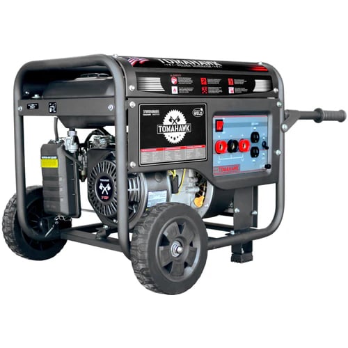  Tomahawk - 7 HP Gas Powered Portable 2,200 Watt Generator with 120 Amp Welder - TWG120A