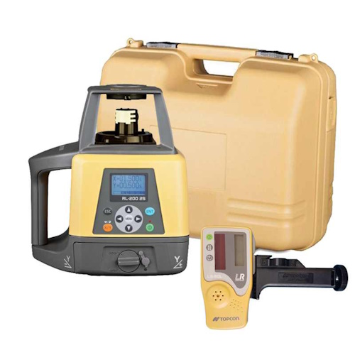 Topcon RL-200 2S Dual Slope Rotary Laser Level Standard Package