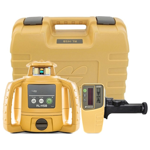 Topcon RL-H5B DB Alkaline Horizontal Laser Level with LS-80L Receiver - 1021200-31 ES8989