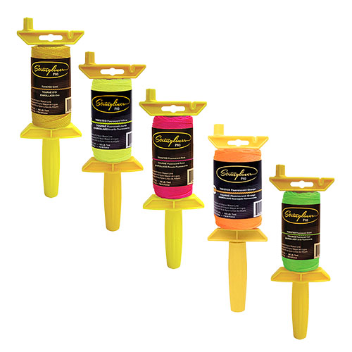 U.S. Tape 135' Twisted Stringliner Pro Mason's Line Reels - (5 Colors Available)
