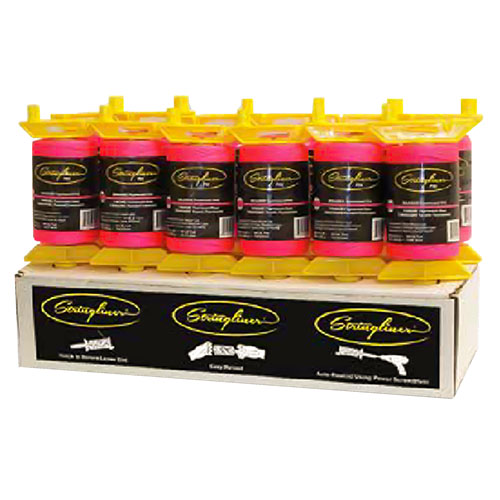 U.S. Tape 12-Piece 500&#39; Braided/Bonded Stringliner PRO Reel w/ Counter Display Case - (2 Options Available)