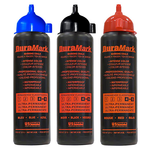  US Tape 8 oz. DuraMark Construction Chalk - Permanent - (3 Colors Available)