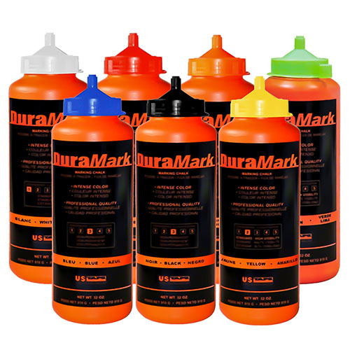  US Tape 32 oz. DuraMark Construction Chalk - (7 Colors Available)