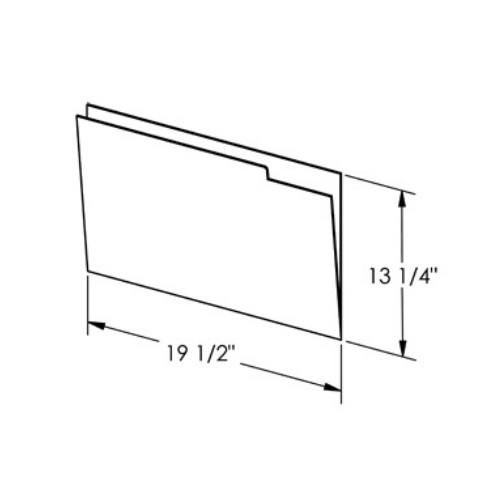 Ulrich 12 X 18 Three Drawer Folders 29069 (Pack of 12 Folders)