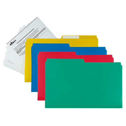  VLB Legal Size Poly File Folders - 37100