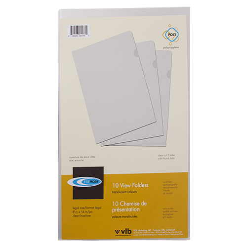  VLB View Folders, Legal Size - 60173