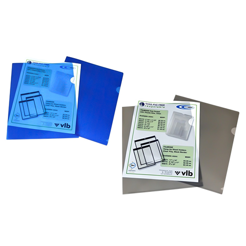  VLB Letter Size (8 1/2&quot; x 11&quot;) Filemode Poly View Folders, 10/Pack - (2 Colors Available)