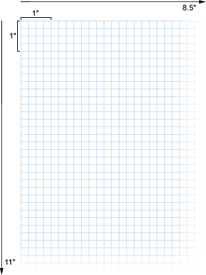 alvin quadrille paper with 4 x 4 grid 85 x 11 no 1430
