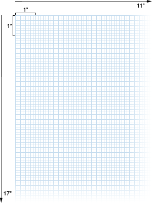 alvin quadrille paper with 8 x 8 grid 11 x 17 no 1430 9