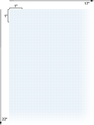 alvin quadrille paper with 8 x 8 grid 17 x 22 no 1430 14