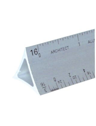 Alumicolor 3030-1 - 12 Triangular Architect Scale