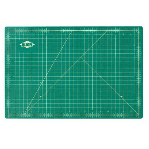 Green and Black 18/"x 24/" Self Healing Cutting Mat