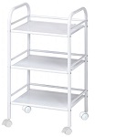 Alvin Storage Cart 3-Shelf White SH3WH ET12330