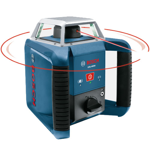 Bosch Self-Leveling Rotary Laser with Laser Receiver GRL400H ES3003