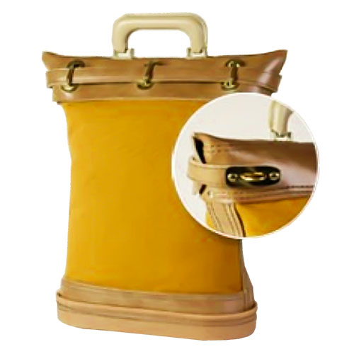 Leather sales bank bag
