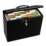 Charnstrom Locking Steel Security File Box/Briefcase - Black (94) ET14587