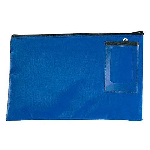 Charnstrom 14 L x 9 H Inches Vinyl Round Trip Mail Pouch 2916 Blue 