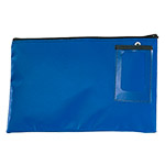 Charnstrom 14"L x 9"H Vinyl Round Trip Mail Pouch - Blue (2916) ET14595