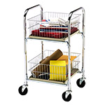 Charnstrom Compact Mail and Office Delivery Cart with Removable Parcel Baskets (M242) ET14606