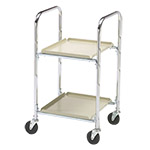 Charnstrom Two Shelf Compact Office Mail Cart with 4" Casters (M246) ET14613