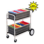 Charnstrom Mail Delivery Cart with 2 Removable File Baskets (M141) ET14626