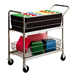 Charnstrom Medium Basket Mail Cart with 4 Swivel Casters (M201) ET14627