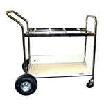 Charnstrom Medium Frame Mail Distribution Cart with Lower Metal Shelf and Air Tires (B114) ET14641