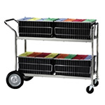 Charnstrom Mail Distribution and Office Cart with 4 File Folder Lift Out Baskets (M281) ET14706