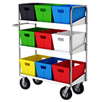 Charnstrom 52"H Long Bulk Mail Transport and Tote Cart - (2 Options Available) ET14722
