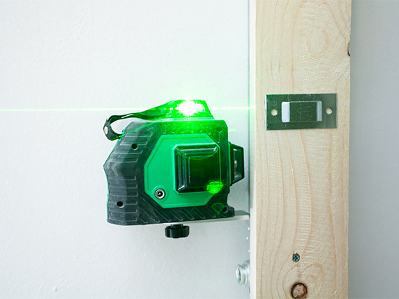 using a laser level without a tripod