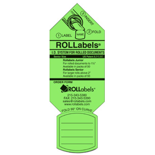 ROLLabels Junior - Fluorescent Green (JRGN)