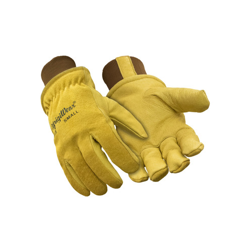  RefrigiWear Insulated Goatskin Leather Glove (Comfort Rating -15F) Gold - (4 Sizes Available)