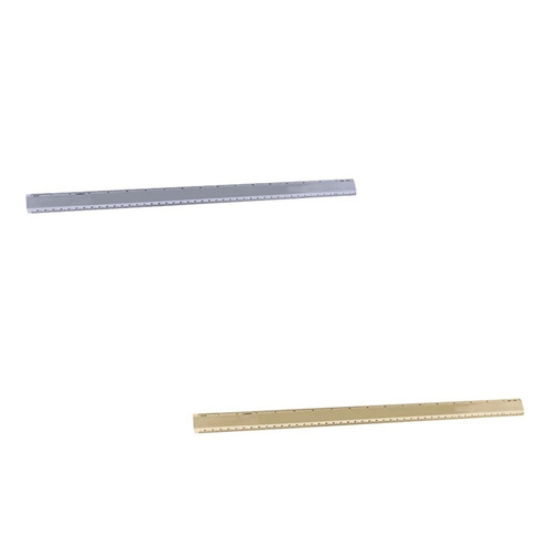   Alumicolor 18-inch Non Slip 2 Bevel Ruler - 1353